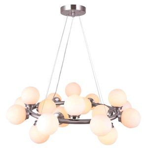 20-light Chandelier - Canarm Esha - Brushed Nickel